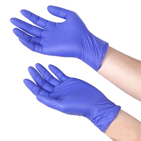 disposable nitrile cleaning gloves.